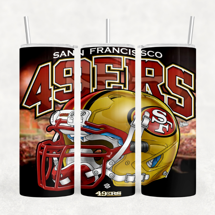 San Francisco 49ers Tumbler – Sports Tumbler - Custom Sublimated Tumbler