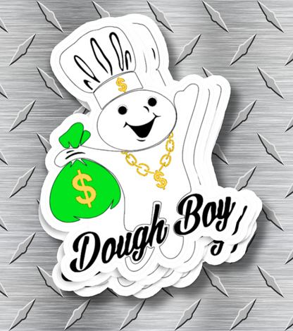 Dough Boy Blue Collar Sticker