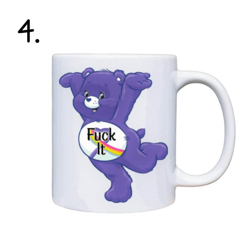 Swear Bear Mug - Care Bear Funny Coffee Mugs