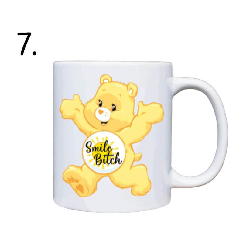 Swear Bear Mug - Care Bear Funny Coffee Mugs