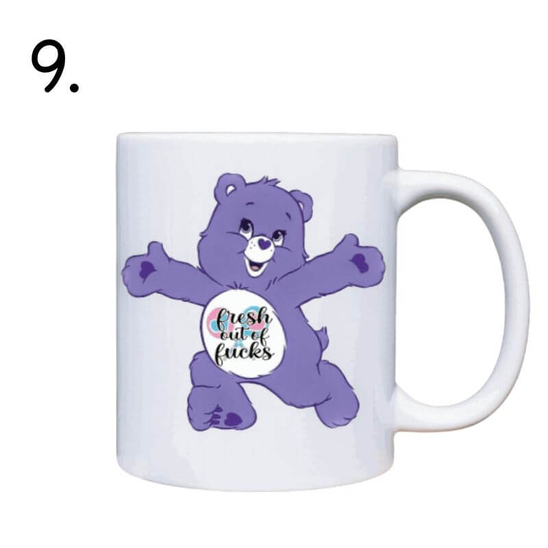 Swear Bear Mug - Care Bear Funny Coffee Mugs