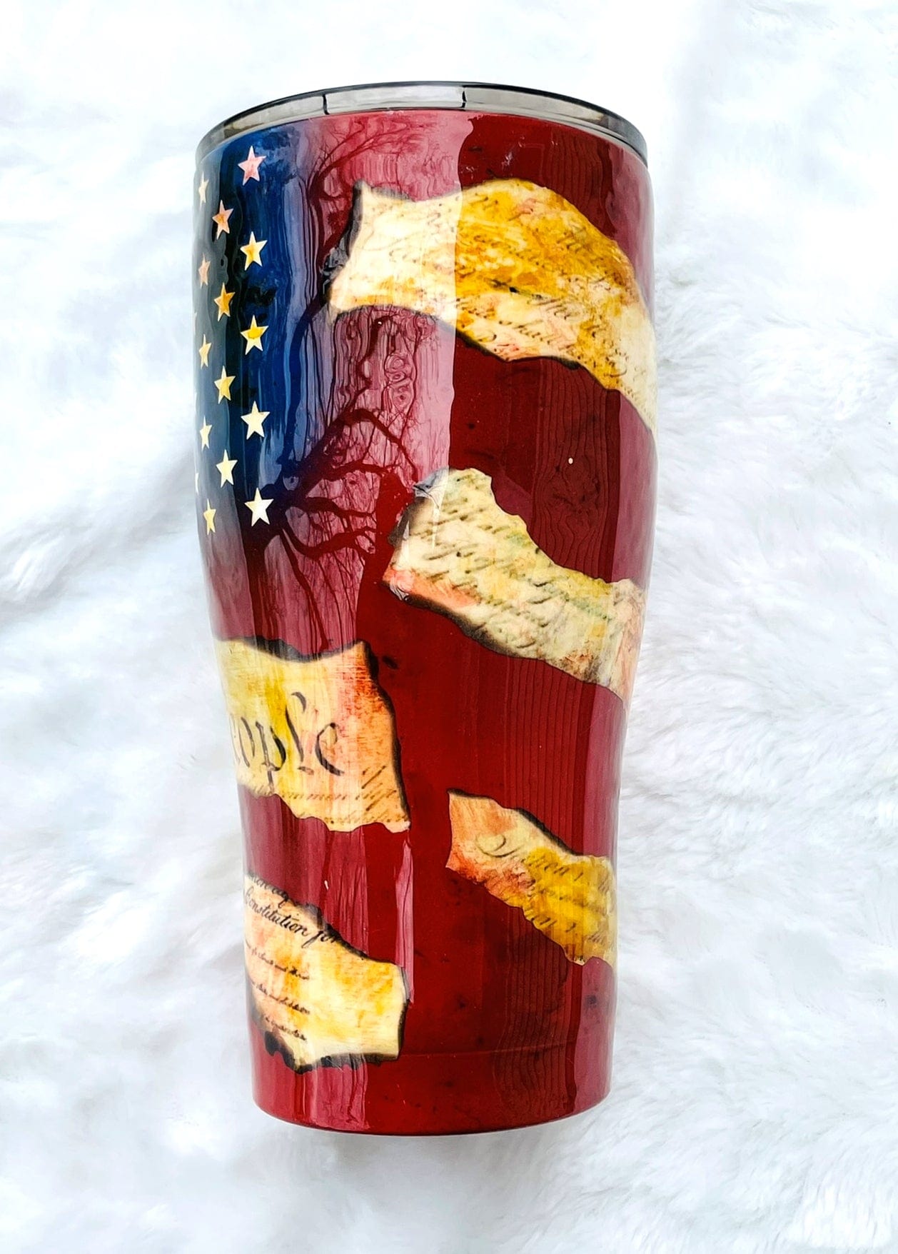 American Flag We The People Tumbler | Personalized Tumblers Vinyl Chaos Design Co.