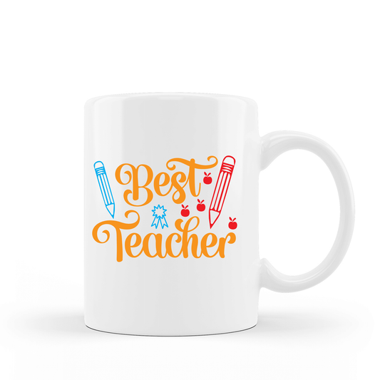 Best Teacher Coffee Mug | Custom Mugs Vinyl Chaos Design Co.