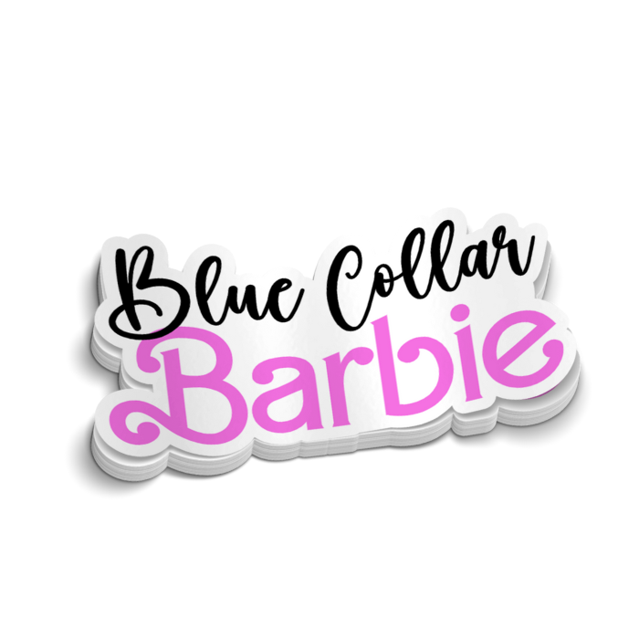 Blue Collar Barbie Sticker