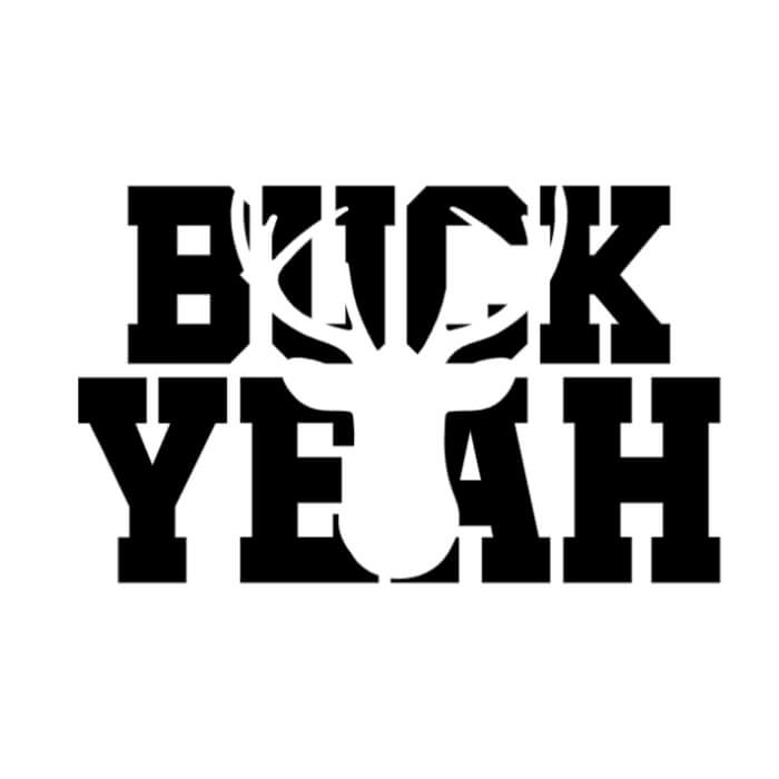 Buck Yeah Truck Decals - Window Decal