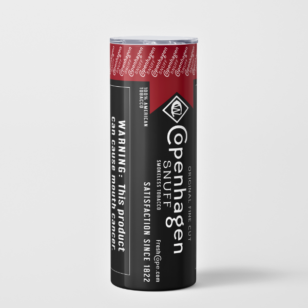 Copenhagen Snuff canister on a white background