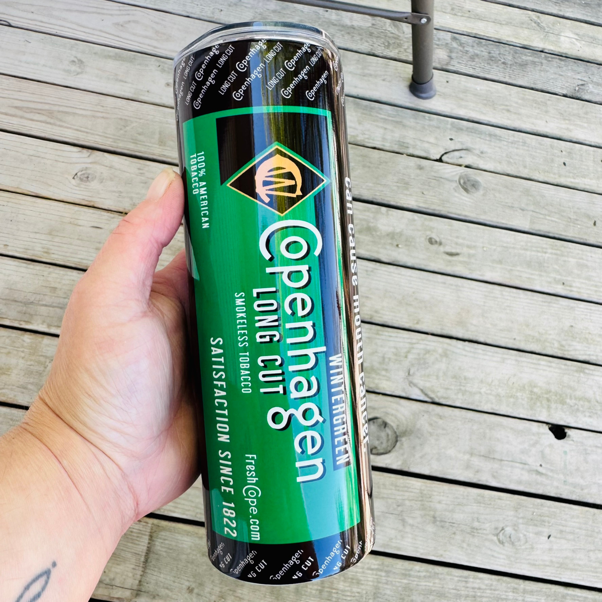Copenhagen Wintergreen Chew Can Tumbler