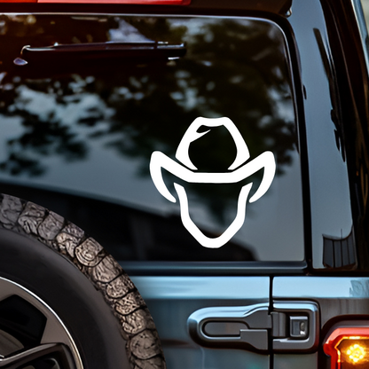 Cowboy Hat Truck Decal