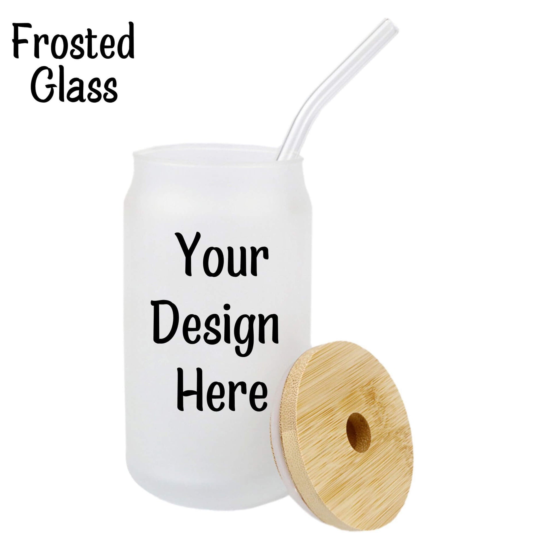 Custom Iced Coffee Glass or Snow Globe Tumbler Vinyl Chaos Design Co.