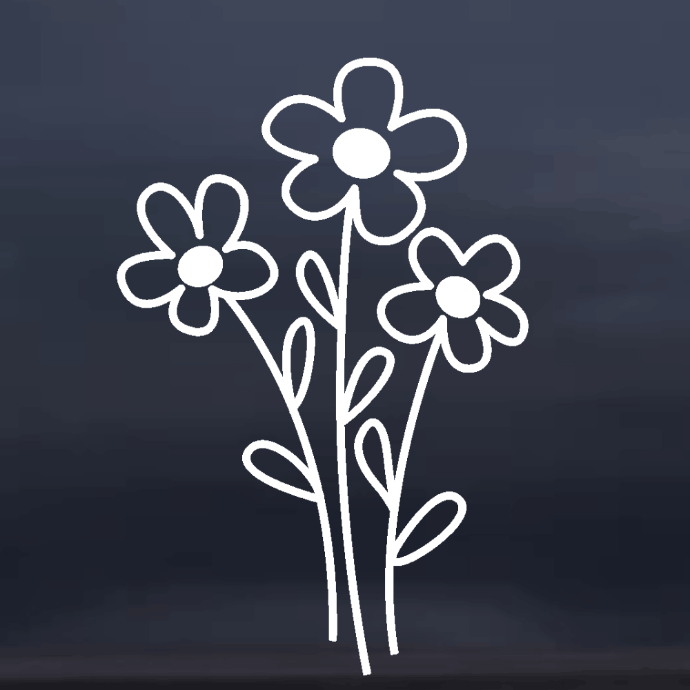 Daisy Flower Vinyl Decal