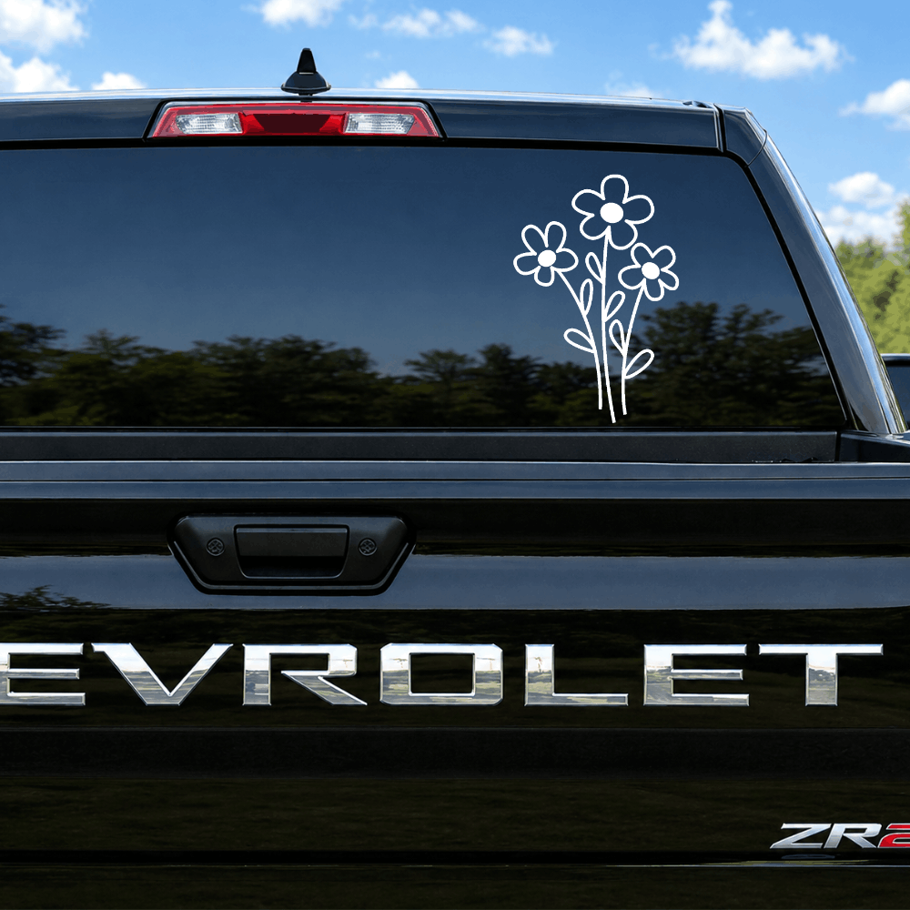 Daisy Flower Car Decal