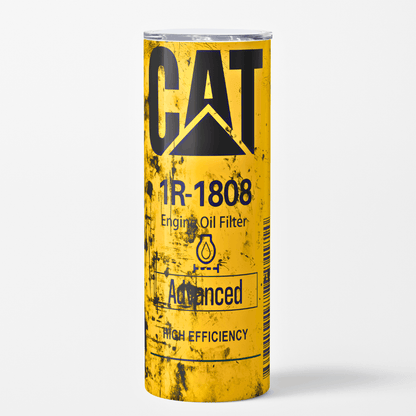 Caterpillar Oil Filter Tumbler Dirty