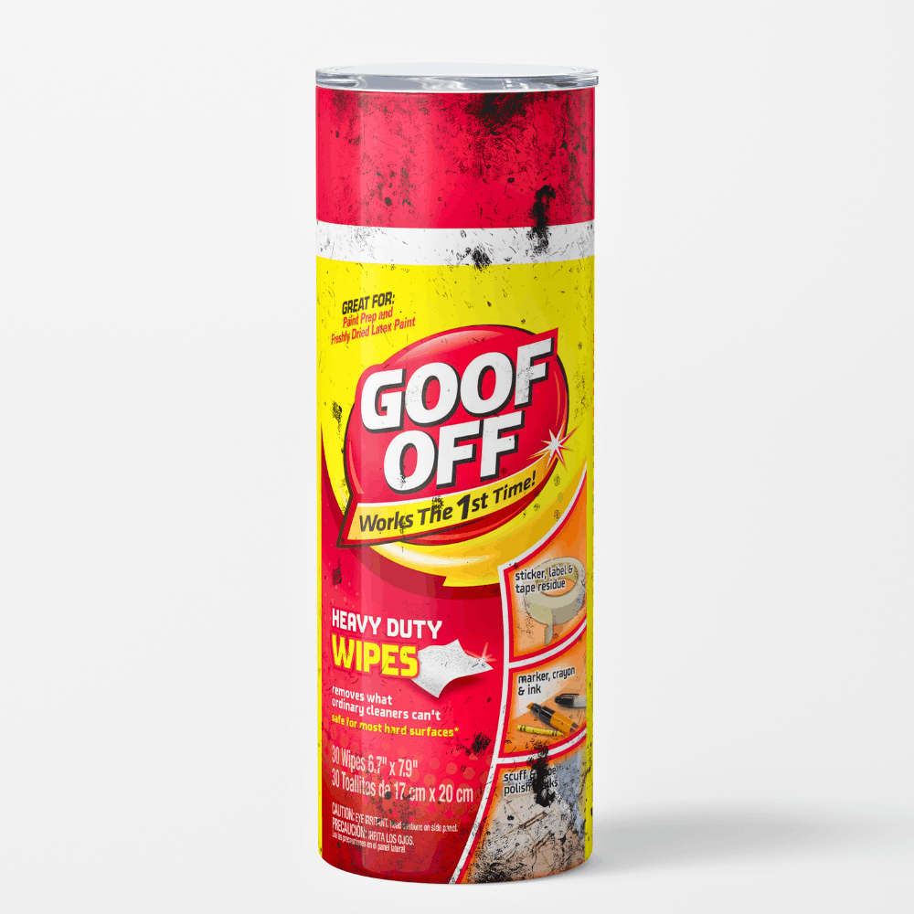 Goof Off heavy duty Wipes Tumbler
