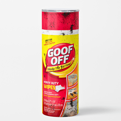 Goof Off heavy duty Wipes Tumbler