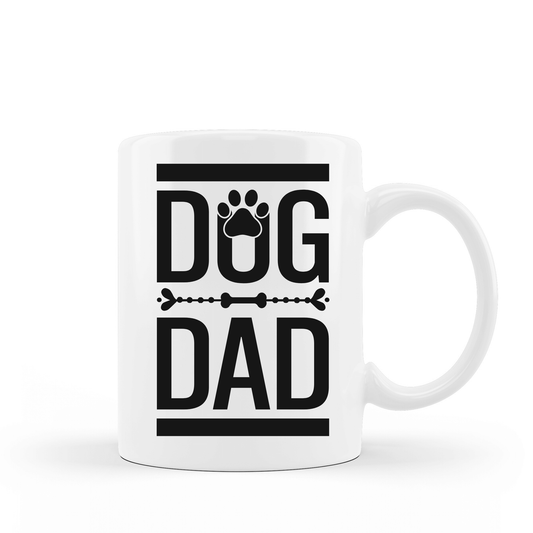 Dog Dad Coffee Mug | Custom Mugs Vinyl Chaos Design Co.