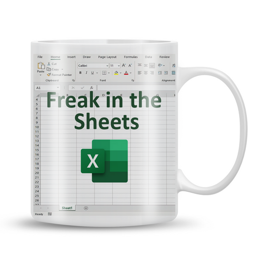 Freak in the sheets mug