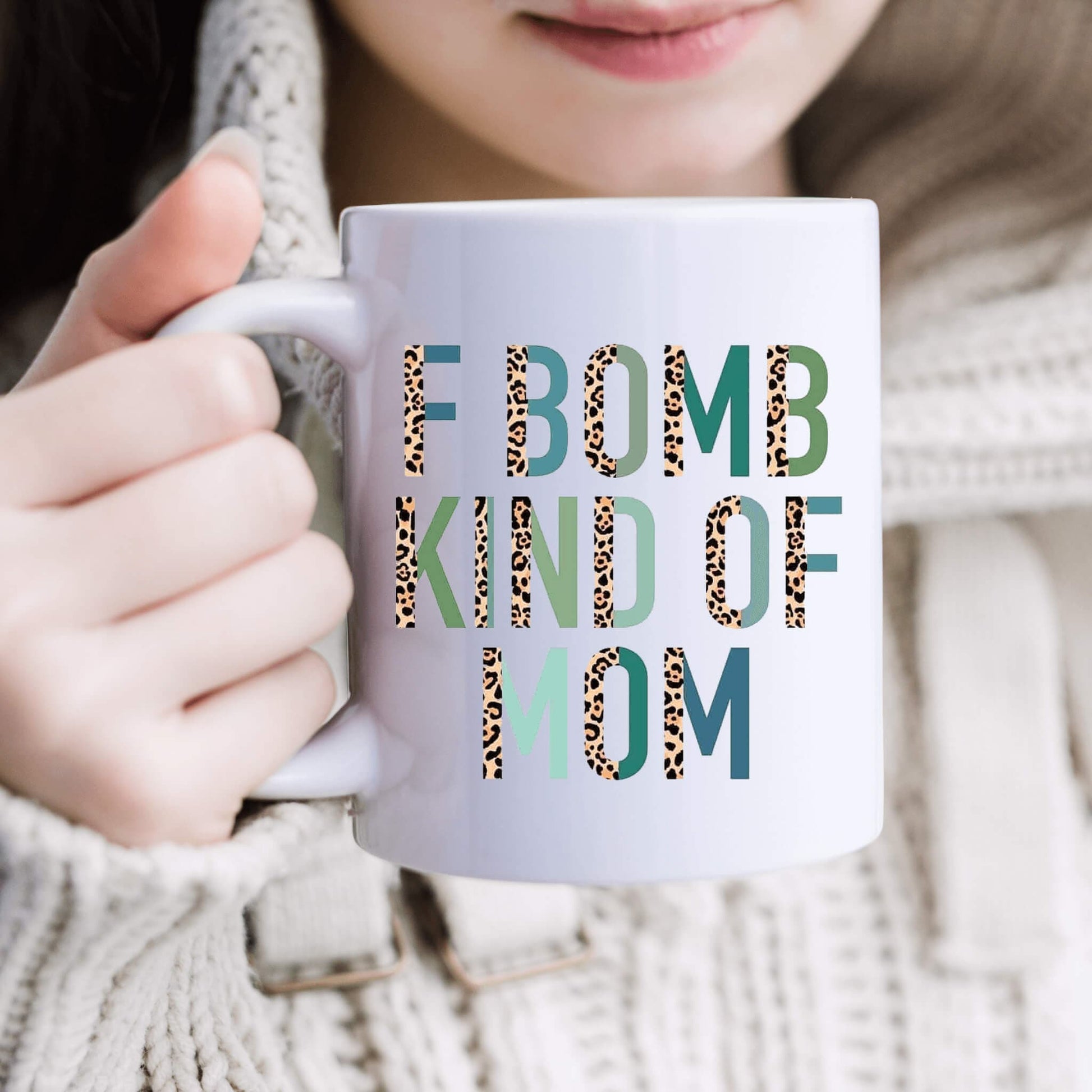F-Bomb Kinda Mom Coffee Mug | Custom Mugs Vinyl Chaos Design Co.