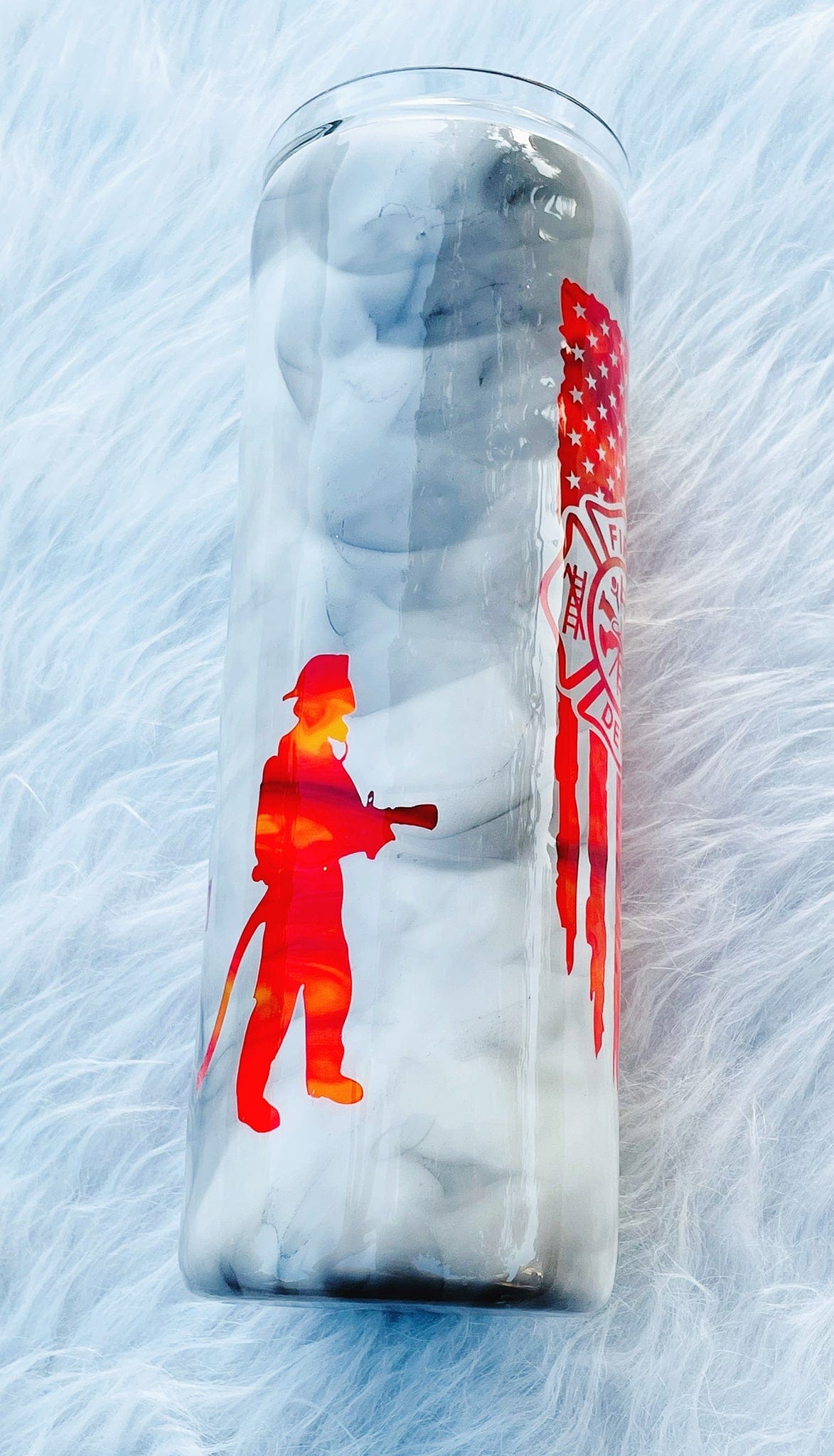 Firefighter Smoke Tumbler | Personalized Tumblers Vinyl Chaos Design Co.