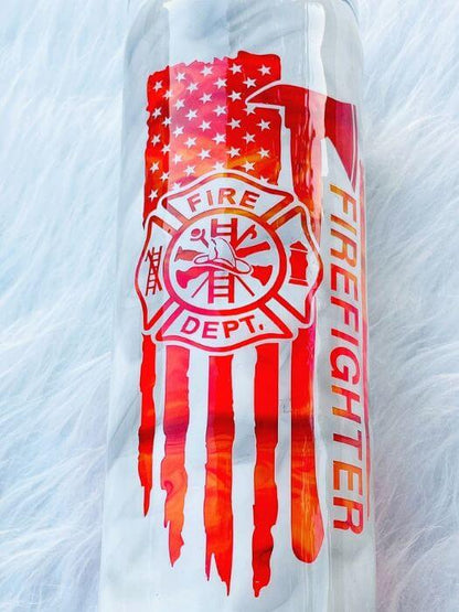 Firefighter Smoke Tumbler | Personalized Tumblers Vinyl Chaos Design Co.