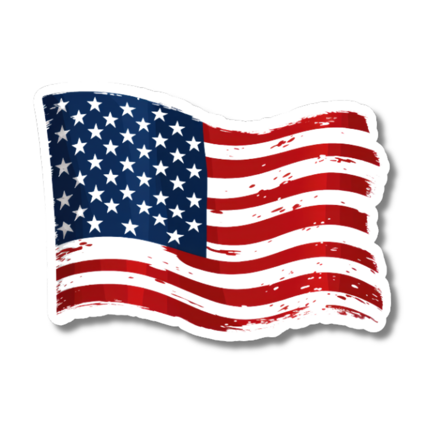 American Flag Sticker - Hard Hat Stickers