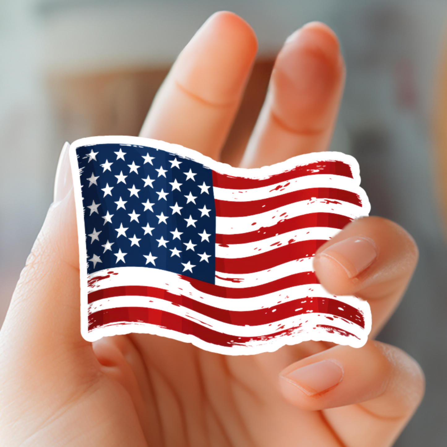 American Flag Sticker - Hard Hat Stickers