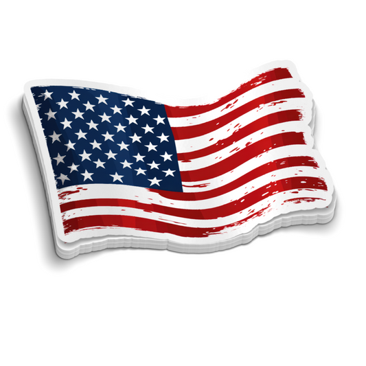 American Flag Sticker - Hard Hat Stickers