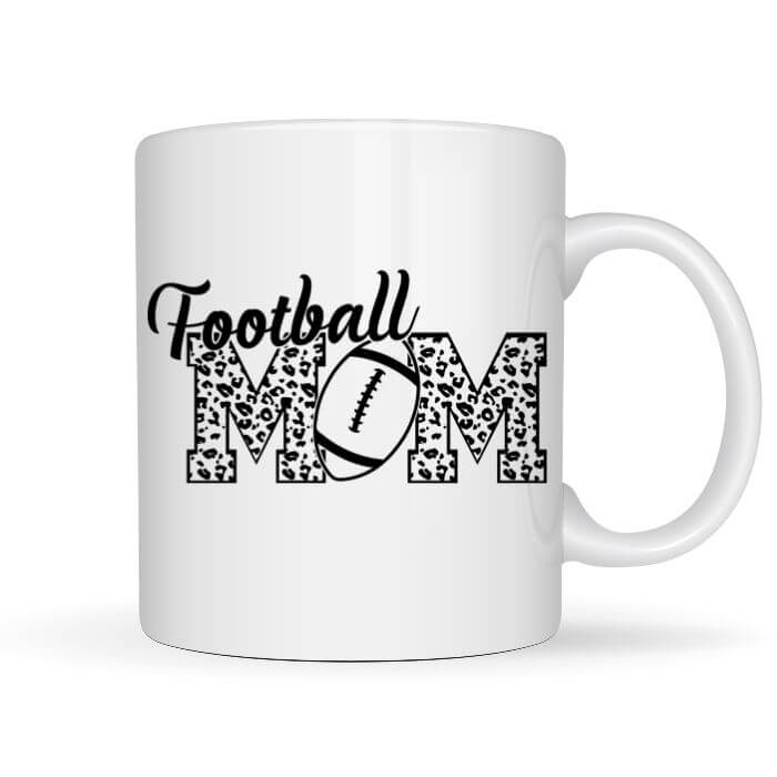 Football Mom Coffee Mug | Custom Mugs Vinyl Chaos Design Co.