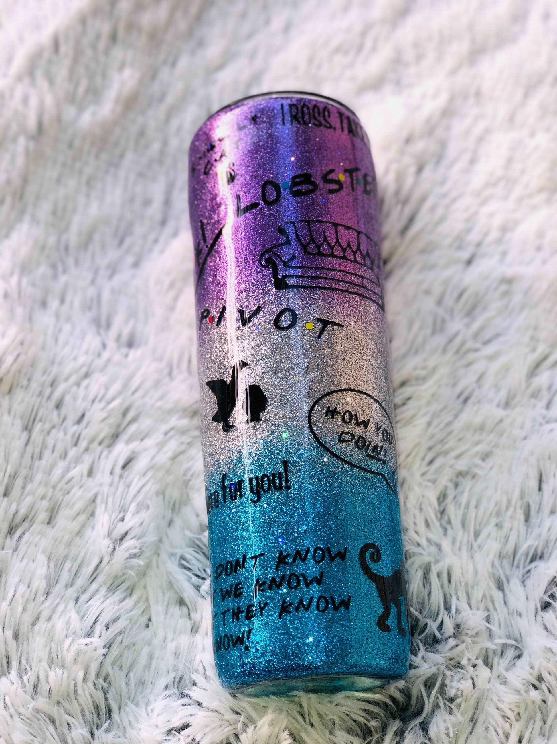 Friends Glitter Tumbler | Personalized Tumblers Vinyl Chaos Design Co.