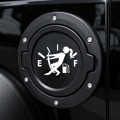 Funny Fuel Door Vinyl Decal