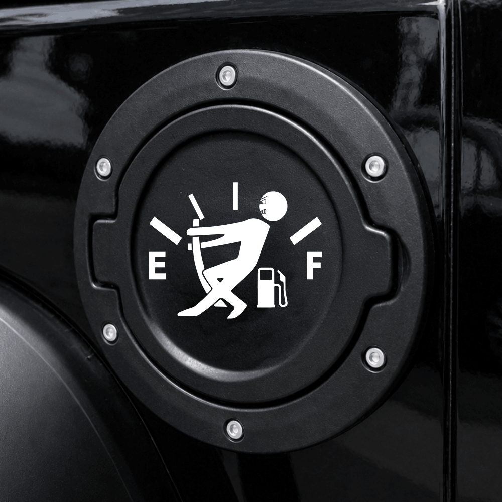 Funny Fuel Door Decal