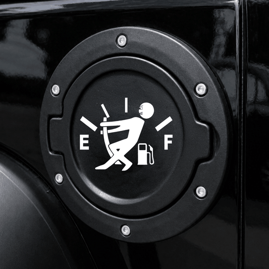 Funny Fuel Door Decal