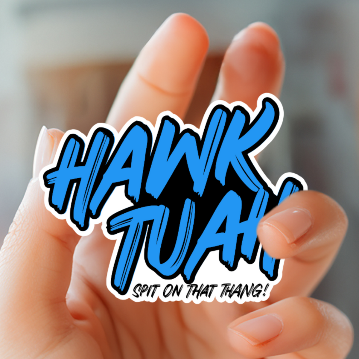 Hawk Tua Sticker Hawk Tuah Spit on That Thang Hard Hat Sticker – Funny Stickers for Adults