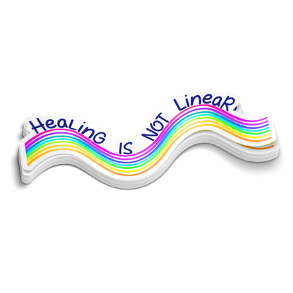 Healing is not linear sticker