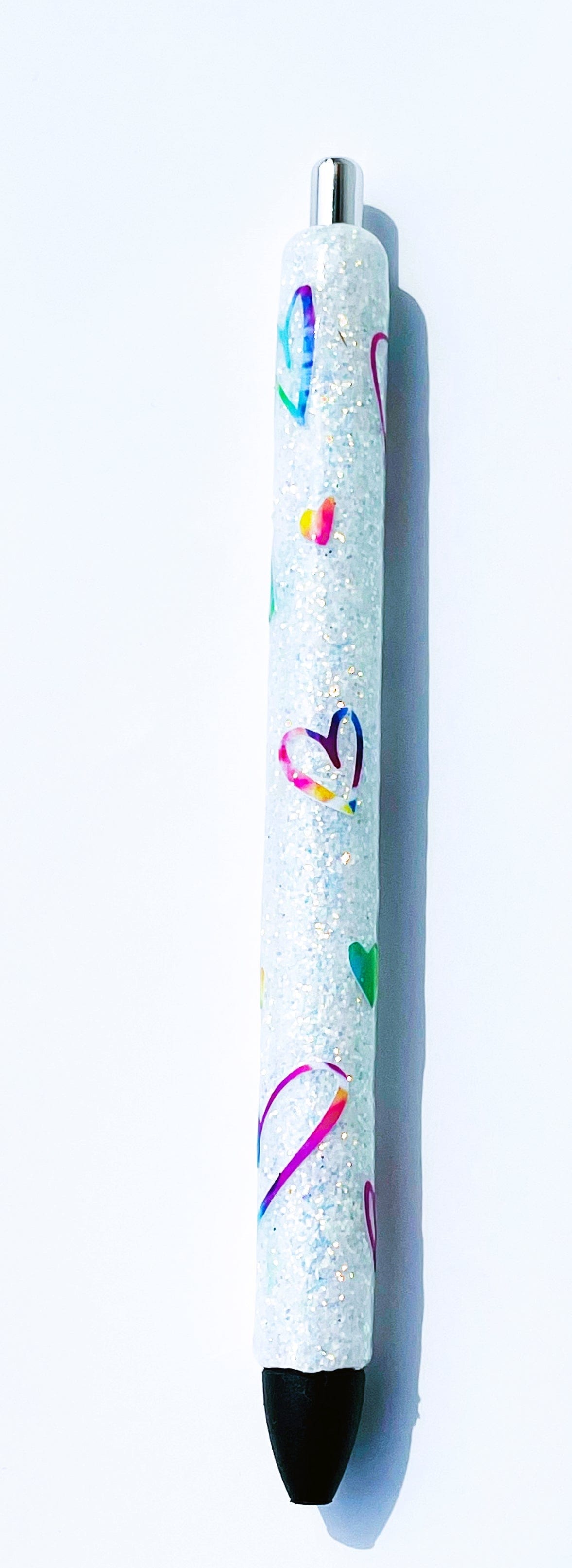 Heart Glitter Pens | Epoxy Pens Vinyl Chaos Design Co.
