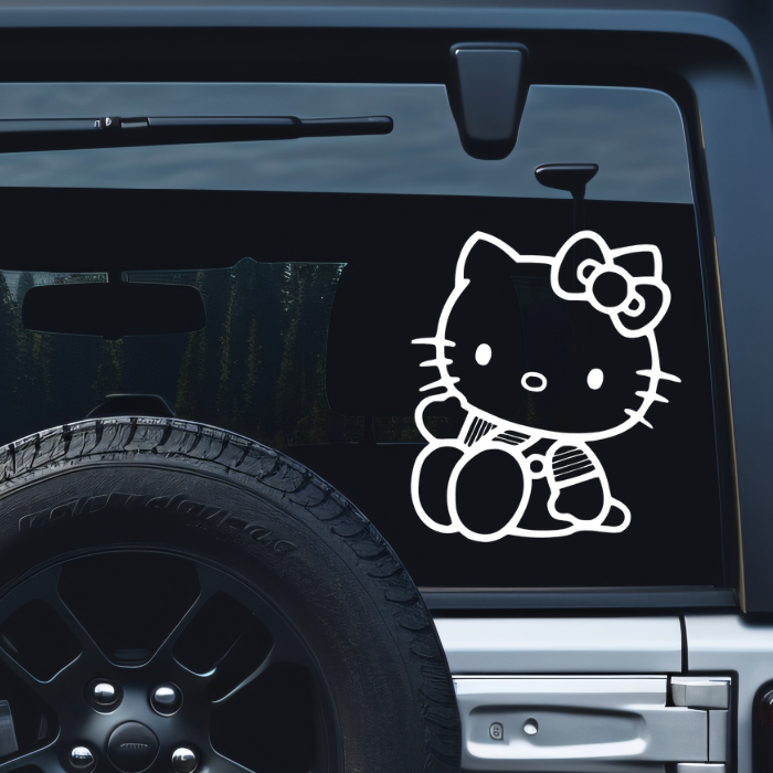 Hello Kitty Car Window Decal