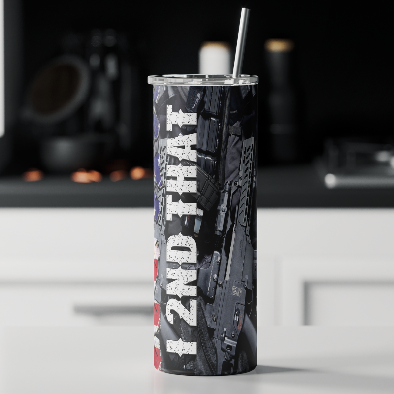 I 2nd That American Flag Tumbler - Sublimated Tumblers