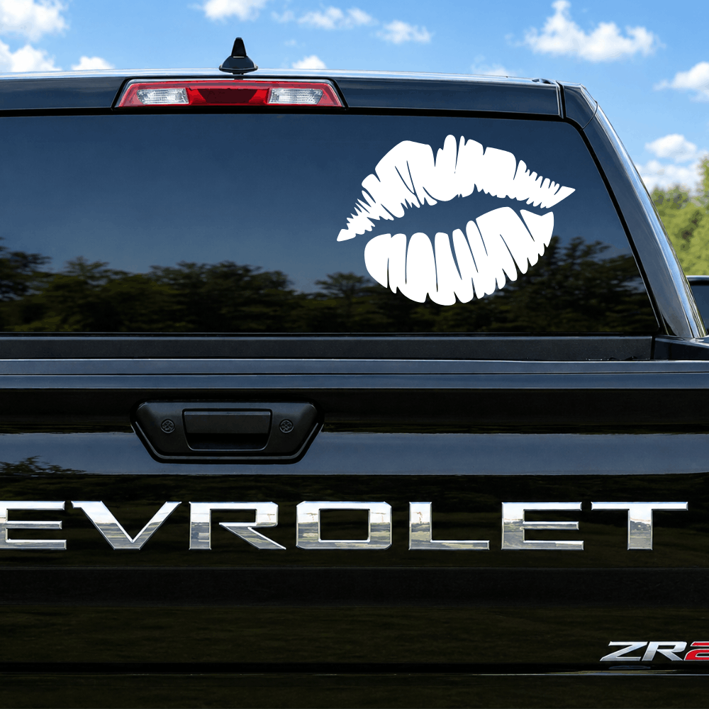 Kiss Lips Car Decal