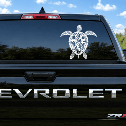 Mandala Turtle Car Decal