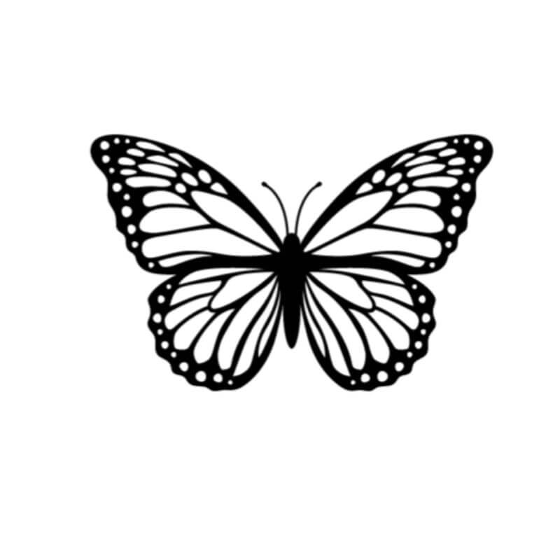 Monarch Butterfly Car Decal - Window Decal