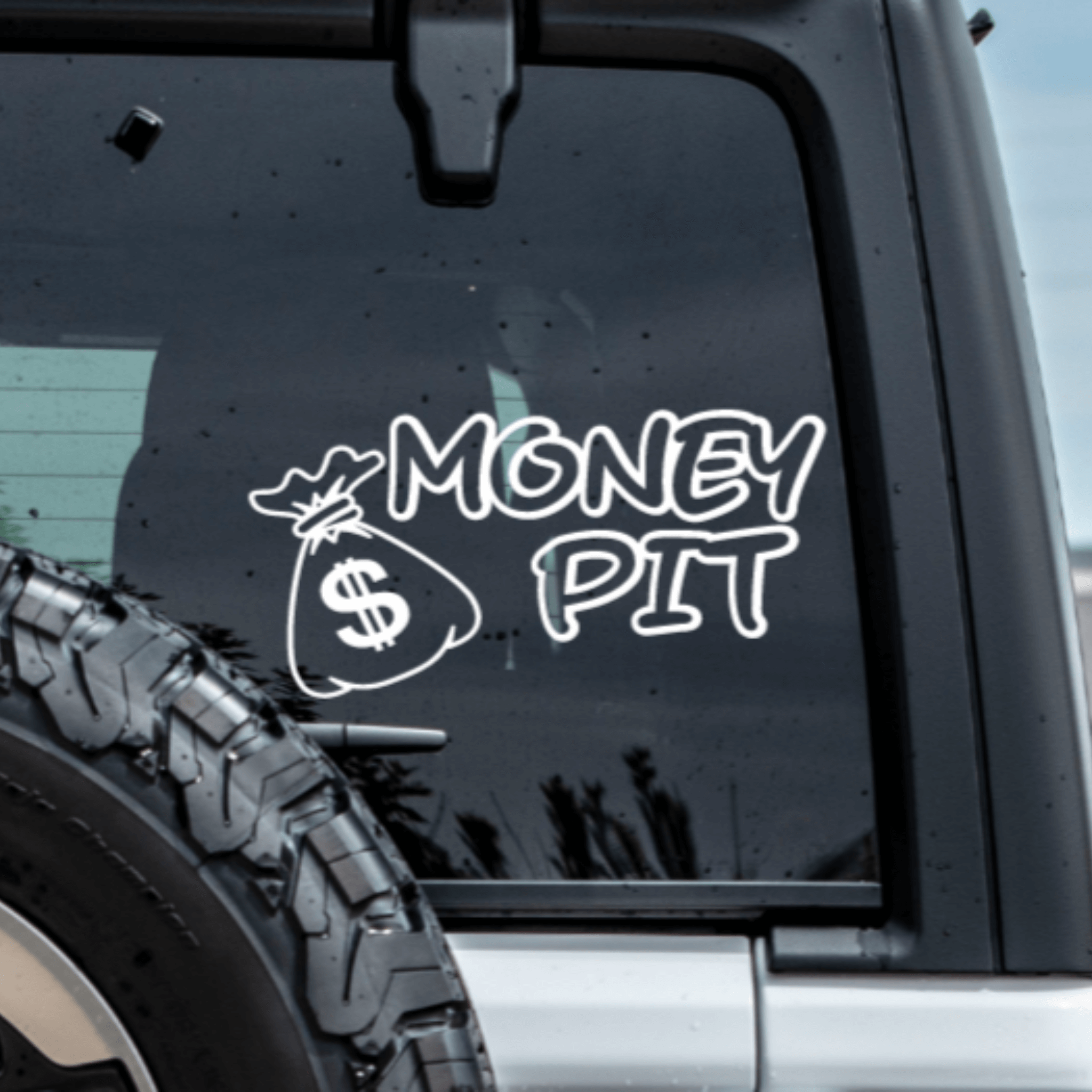Money Pit Car Decal - Custom Vinyl Car Window Decal – Vinyl Chaos ...