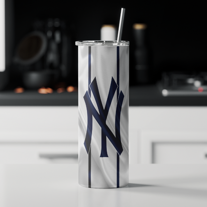 New York Yankees jersey-inspired 20oz skinny tumbler