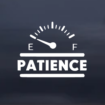 Empty patience truck decal