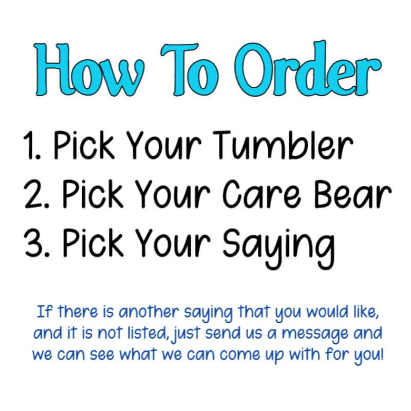 Swear Bears Glitter Tumblers - Custom Tumbler