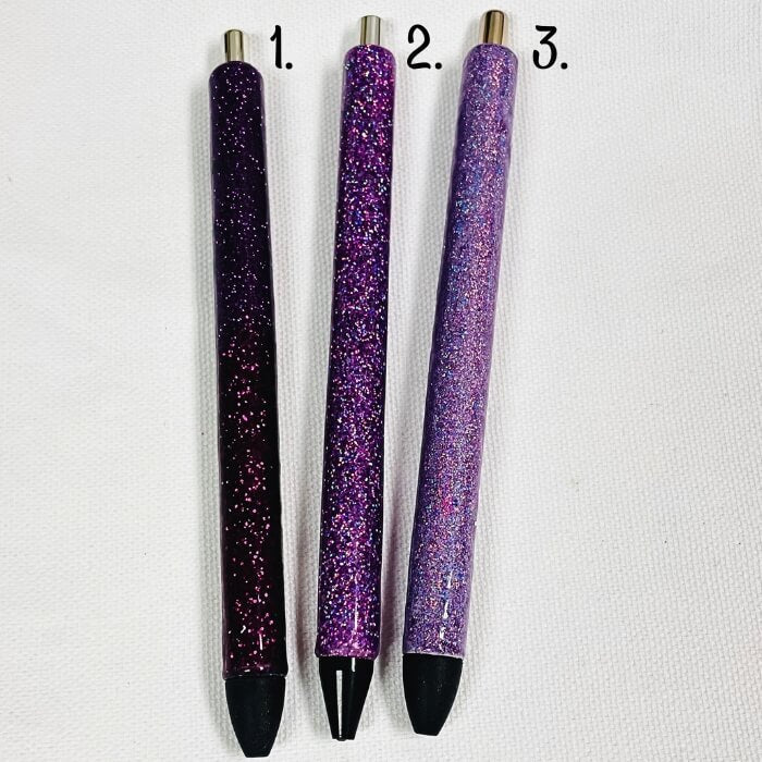 Purple Glitter Pens | Epoxy Pens Vinyl Chaos Design Co.