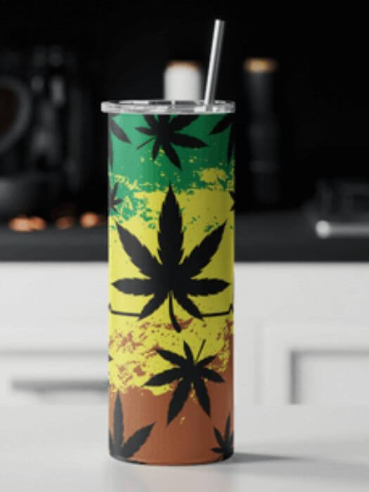 Rasta Tumbler | Sublimated Tumbler