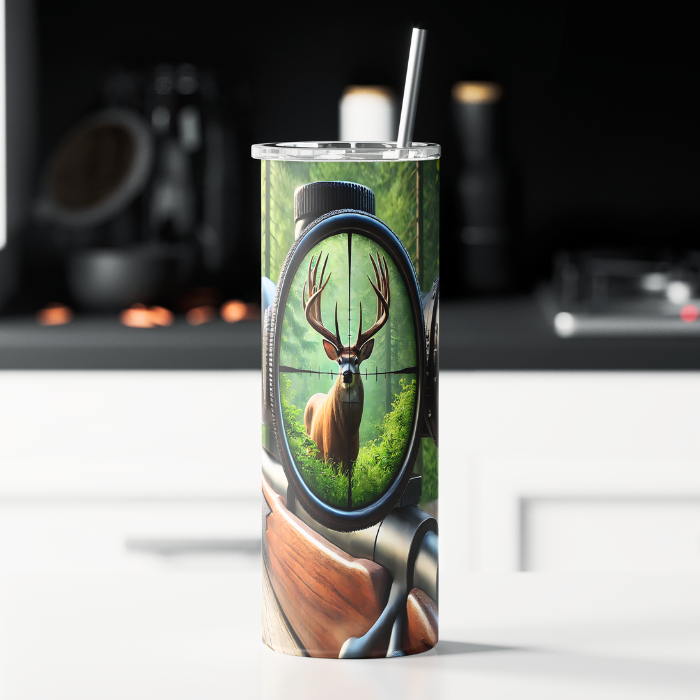 Deer hunting scope tumbler