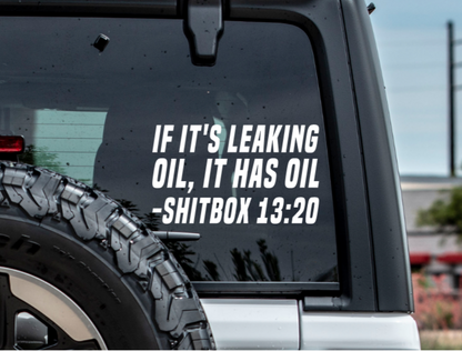 If it's leaking oil, it has oil decal