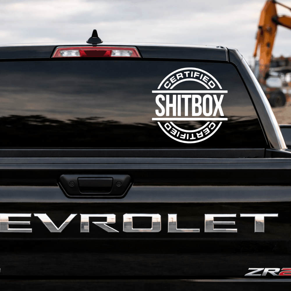 Certified Shitbox Car Decal