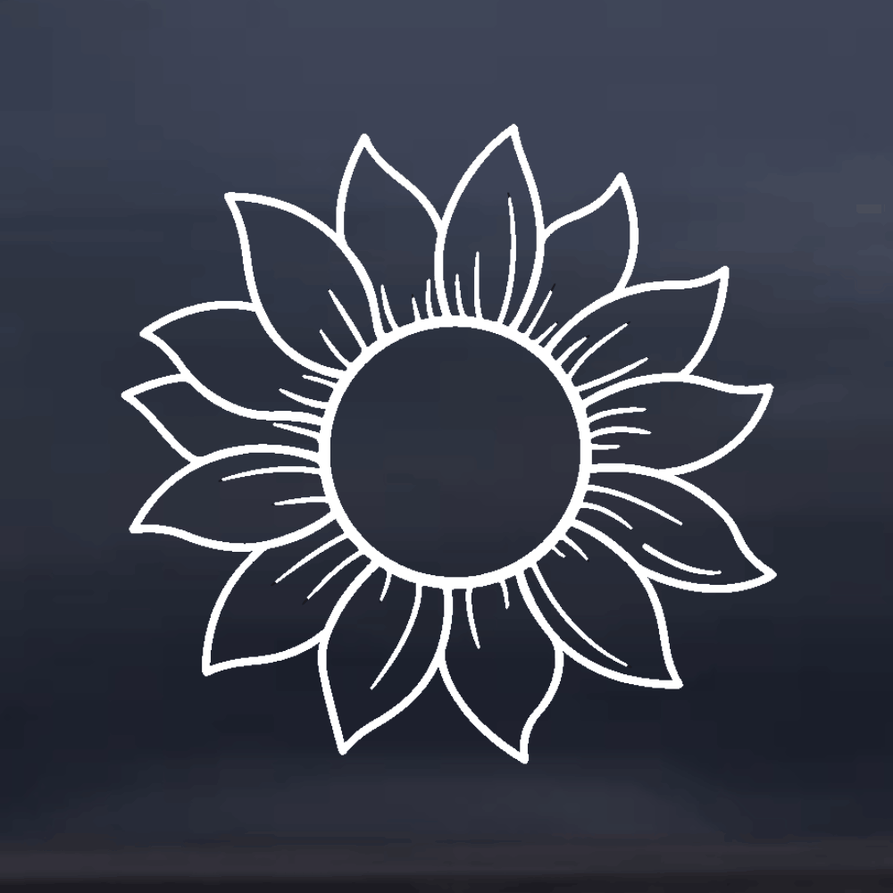 Sunflower Vinyl Decal