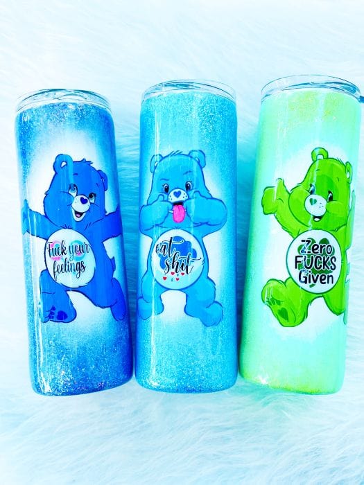 Swear Bears Glitter Tumblers - Personalized Tumbler – Vinyl Chaos Design Co.